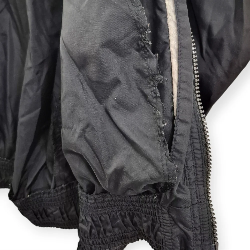 ADIDAS Vintage 90s Windbreaker Jacket Black Blue Medium